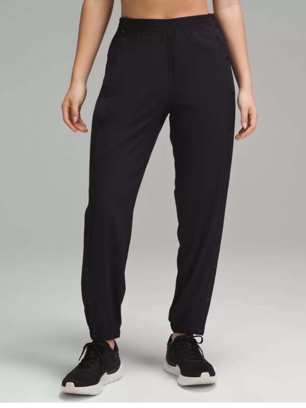 Lululemon Black Tear-Away Mid-Rise Track Pant